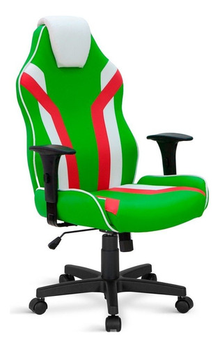 Cadeira Gamer Giratória Relax 5033 Braços 8317 Cor Verde