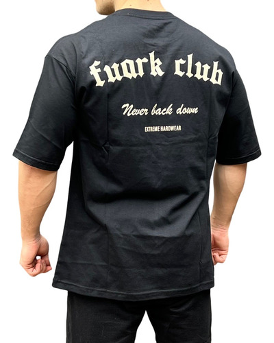 Remera Fuark Oversized Pro Culturismo Gimnasio Crossfit