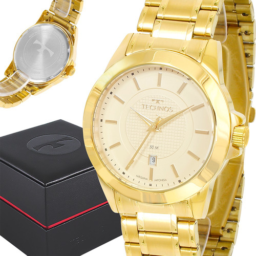 Relógio Feminino Technos Dourado Original Com Garantia