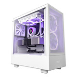 Gabinete Gamer Nzxt H5 Flow, Mid-tower, Atx, Color Blanco.