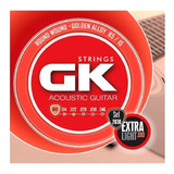 Encordado Gk Guitarra Acustica Extra Light 010 53