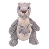 Hermoso Peluche Peludo Canguro 36cm Juguete Niños