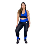 2 Conjuntos Fitness Calça Legging Plus Size Roupa Academia 