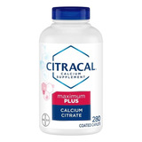 Citracal Calcio + Vitamina D3 Maximum Plus 280 Tabs Bayer Sabor Neutro