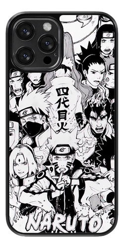 Funda Para Celular Naruto Uzumaki Anime Manga Blanco Negro 1