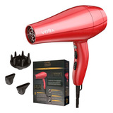 Secadora Cabello Profesional Volta Motor Ac Iones Turmalina Color Rojo