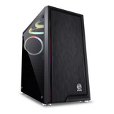 Gabinete Mid-tower Polaris Preto 3 Fans Rgb Lateral Em Vidr