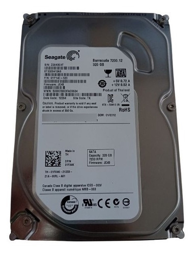 Hd Seagate 320 Gb Barracuda 7200.12