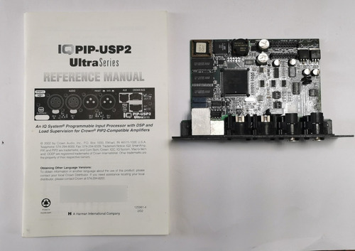 Adaptador Amplificador Crown Macrotech 1202 Iq-pip-usp2 Dj