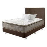 Combo Galaxy+base Cama Cf+espaldar+2almohads+protect 140x190