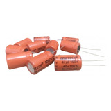 Kit Com 10 Capacitor Bipolar 47x100 P Driver Corneta