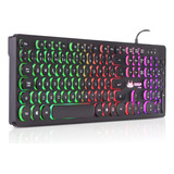 Teclado Semi Mecanico Gamer Pc Luminoso Rgb Iluminado Abnt2 