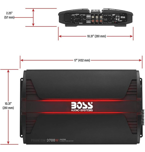 Amplificador Boss Audio  Phantom 3700 5 Canales Foto 3