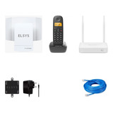 Kit Internet Rural/ Tel S/fio Com Id + Cabo 30m + Roteador