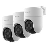 Kit 3 Camaras De Seguridad Wifi Vision 360 Color 1080p Ezviz