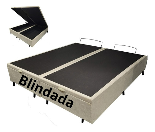 Cama Baú Box Queen Bipartido 1,58 X 1,98 **** Blindado*****