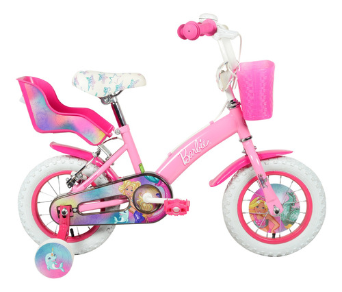 Bicicleta Barbie 12 Rosada