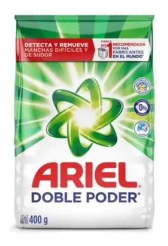 Ariel Detergente Polvo 400grs. Pack X 3