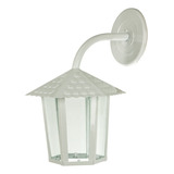 Arandela Colonial Sextavada Vidro Blumenau Branco Luminaria 110v/220v