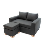 Sillon Sofa De 2 Cuerpos 1.40 Mts C/ Camastro Puff 