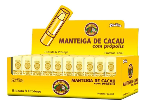 Manteiga De Cacau Batom 50unidades Ziinziin Com Própolis.