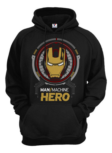 Sudadera Estilo Iron Man, Unisex Con Capucha Y Cangurera 02