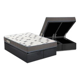 Cama Baú Queen: Colchão D33 Ortobom  Light Saúde+box Crc Su