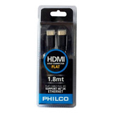 Cable Hdmi Philco Gold Flat 1.8mt Negro - Crazygames