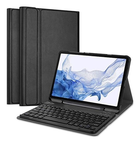 Funda Con Teclado Para Samsung Tab S7 + Fe S8 + Plus