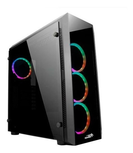 Gabinete Pc Gamer Sentey Z20  Fan Rgb Vidrio Templado