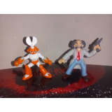 Megaman Mini Figuras Cutman Y Dr Wily Bandai Vintage 1995