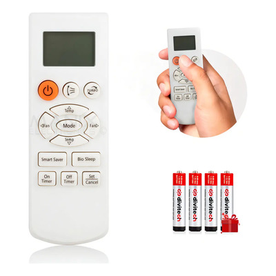 Control Remoto Compatible Con Samsung Db93-08808b Clima Minisplit Aire Acondicionado Incluye 4 pilas Divitech® Aaa | Meses sin interés