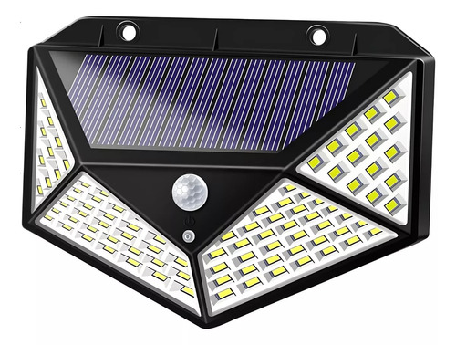 Foco Iuminarias Roro  Led Solar Sensor Luces Focos Solares 100 Led Recargables 