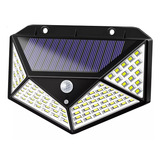 Foco Iuminarias Roro  Led Solar Sensor Luces Focos Solares 100 Led Recargables 