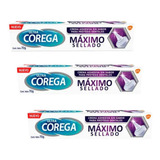 Pack X3 Corega Maximo Sellado Crema Adhesiva Sin Sabor 70g