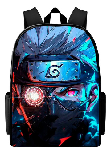 Mochila Naruto Anime Escolar Ninja Kakashi Itachi Lançamento