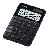 Calculadora Casio Ms-20uc-bk-s-ec Color Negro 12 Digitos 1pz