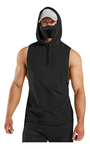 Camisa Deportiva Con Capucha De Imitación Para Hombre, Sin M
