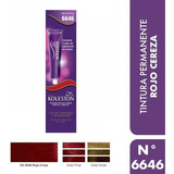  Tintura Wella Koleston Tubo De Coloración Permanente - Tono 6646 Rojo Cereza