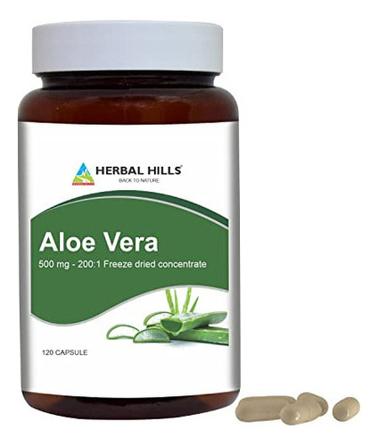 Herbal Hills Cápsulas De Aloe Vera (aloe Barbadensis) | 120