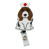 Reel De Insignia De Enfermera De Basset Hound, Soporte ...