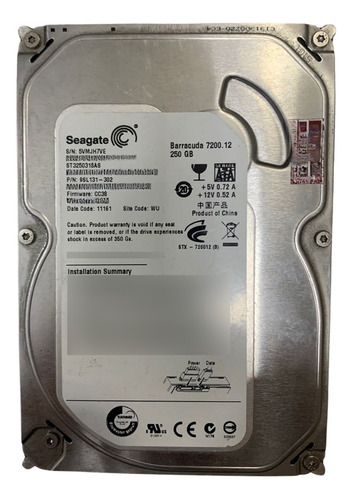 Hd Seagate St3250318as 250 Gb