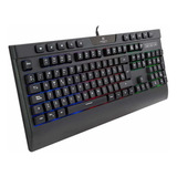 Teclado Gamer Membrana Monster Games Inception Español Usb