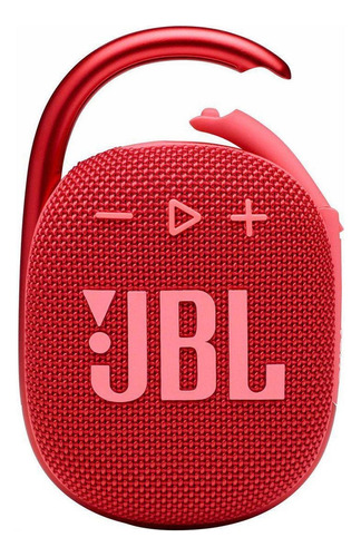 Caixa De Som Bluetooth Clip 4 5w À Prova D'água Vermelho Jbl