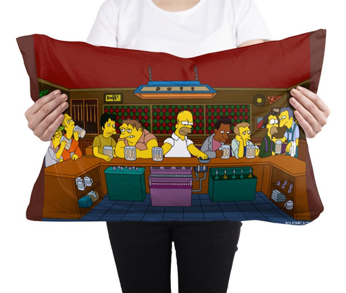 Cojin Almohada Los Simpson Ultima Cena Arte Parodia Diseño