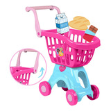 Carrinho De Compras Infantil Barbie Pink Cotiplas 2493