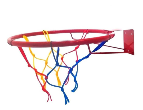 Aro De Basquet Metalico Para Pared Medida 38cm. Con Red