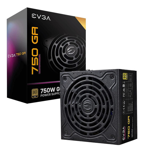 Fuente De Alimentación Evga, 750w 80 Plus Gold, Modular