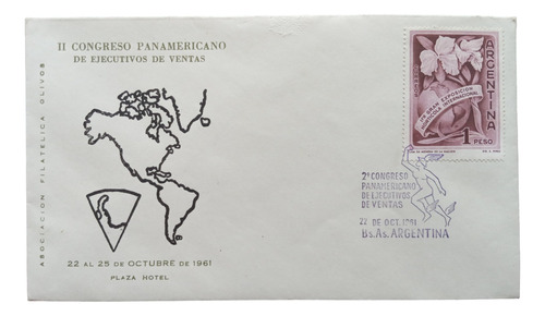 Sobre Ii Congreso Panamericano Eje. Ventas 1961 - Olivos