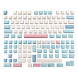 141 Teclas Milk Cover Profile Pbt Keycap Dye Sub Keyc